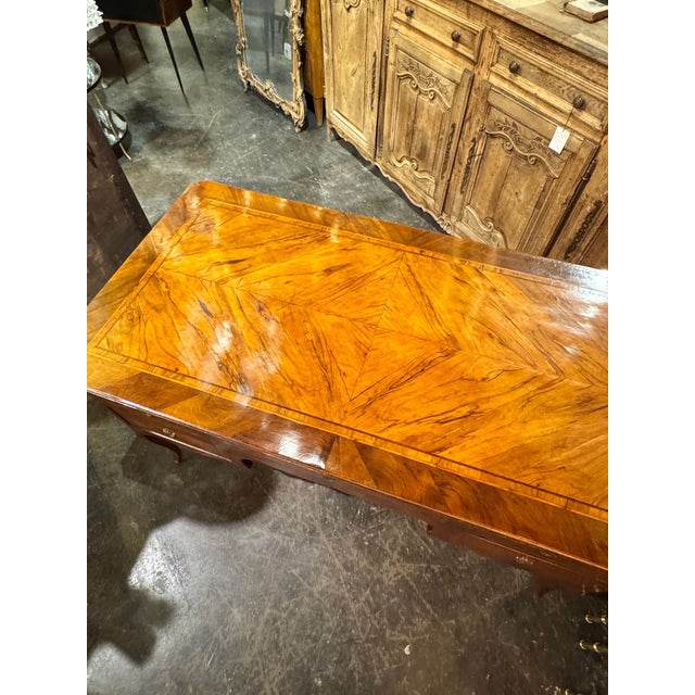 19th C. Italian Walnut Bureau Plat For Sale - Image 4 of 10
