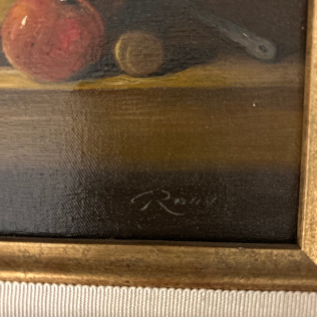 Late 20th Century Original Gérard Roux Still Life Painting For Sale - Image 4 of 11
