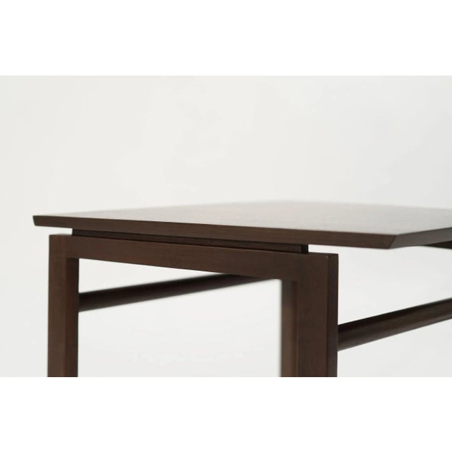 Brown Occasional Wedge Table by Edward Wormley for Dunbar, C. 1950s For Sale - Image 8 of 13