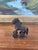Folk Art Likely Antique Bronze Toned Toy Horse on Wheels, Tribal Folk Art Figurine From India For Sale - Image 3 of 9