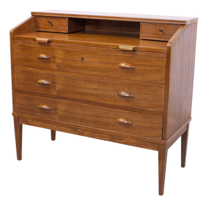 Danish Teak Secretaire by Riis Antonsen for Borge Hansen, 1960s