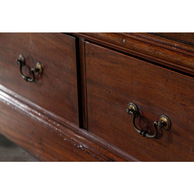 Brown Large 19th English Mahogany Glazed Bookcase, 1880s For Sale - Image 8 of 14