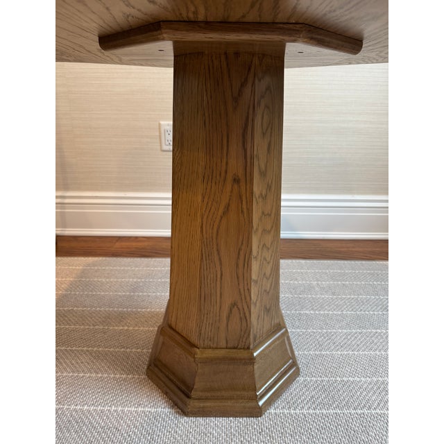 2000 - 2009 Jasper Furniture Craft Table - Arts & Crafts Octagonal Oak Side Table - Michael S Smith For Sale - Image 5 of 16
