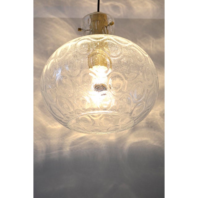 Glass Ceiling Lamp from Limburg, 1960s For Sale - Image 6 of 7