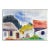 Colorful Houses Landscape by Darrell Millsap For Sale