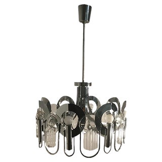 Mid-Century Chandelier by Gaetano Sciolari For Sale