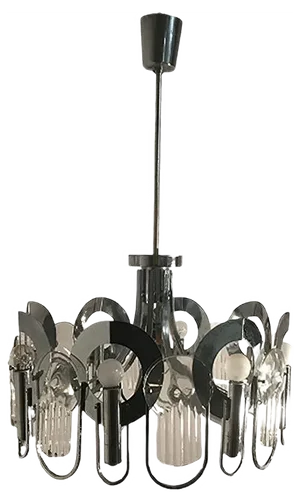 Mid-Century Chandelier by Gaetano Sciolari