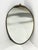 1950s Oval Brass Wall Mirror, Italy, 1950s For Sale - Image 5 of 16