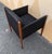 Black Vintage Shaker Style Armchair With Hand-Woven Canvas Checkerboard Seat For Sale - Image 8 of 10