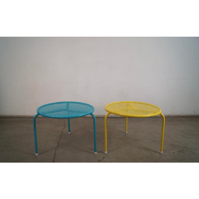Brown Jordan 1950’s Mid-Century Modern Patio Stackable Side Tables - A Pair For Sale - Image 4 of 12