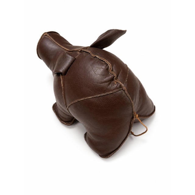 Dimitri Omersa Decorative Leather Pig by Dimitri Omersa, 1950s For Sale - Image 4 of 5