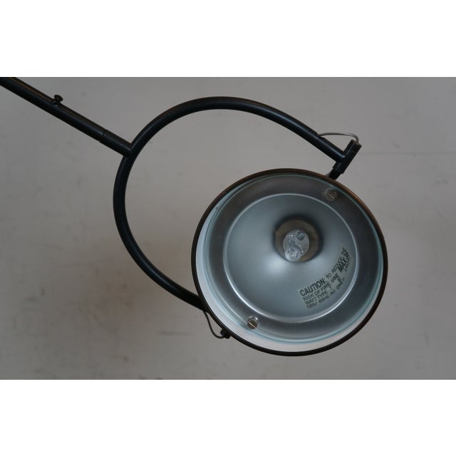 Articulating Metal Swing Arm Architect Pharmacy Library Reading Desk Lamp For Sale - Image 6 of 9