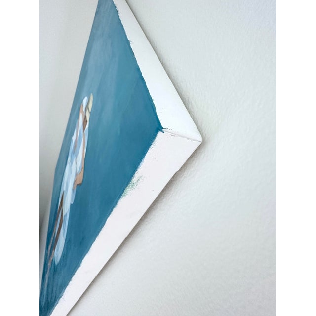 2020s "Pool Boy" Original Modern Oil Painting, by Jennifer Hohlfelder For Sale - Image 5 of 9