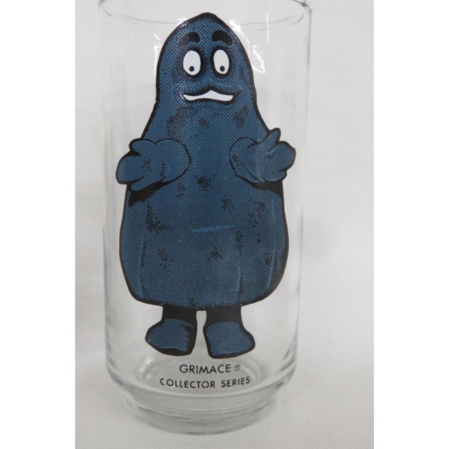 Glass 1977 McDonalds Collector Series 2pc Drinking Glasses Big Mac and Grimace For Sale - Image 7 of 12