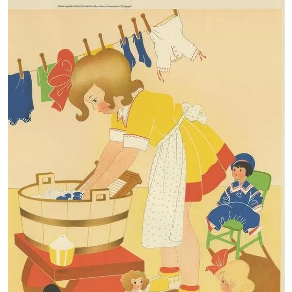 Willy Schermelé, Washing Day, 1937, Print For Sale - Image 3 of 5
