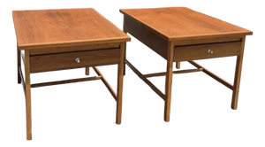 Fully-Refinished Lane Delineator End Tables by Paul McCobb