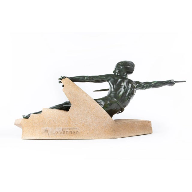 Art Deco French Sculpture by Max Le Verrrier, 1930s For Sale - Image 4 of 7