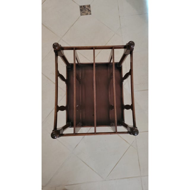 Early 20th Century Antique English Magazine Rack For Sale - Image 4 of 8