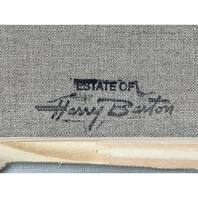 Paint American Impressionist Oil Painting Nude Female With Balalaika by Harry Barton For Sale - Image 7 of 8