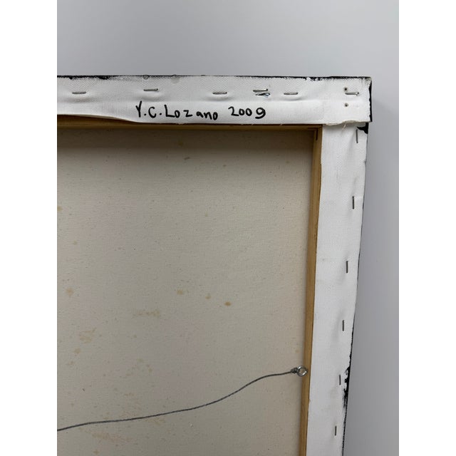 2009, "He Loved to Ride", Contemporary, Mixed Media on Canvas, Artist Y. C. Lozano For Sale - Image 12 of 13