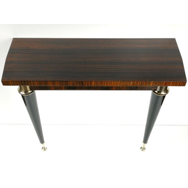 Black Mid-Century Modern French Rosewood Console Table, 1960s For Sale - Image 8 of 11