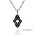 Natural Diamond Rhombus Shape Pendant Necklace with Chain Metal Type: 18k White Gold Total Item Weight: 2.4 Grams Total...