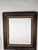 Wood Large Vintage Arts & Crafts Hand-Carved Dark Brown Wood Frame With Linen Liner For Sale - Image 7 of 11