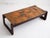 Lacquered copper patchwork mosaic coffee table designed by Percival Lafer. Base made of Brazilian Rosewood with exposed...