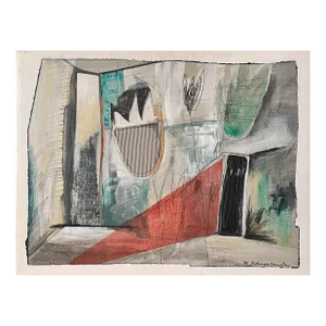 Shingo Honda, Japanese Hawaiian Zen Master Abstract Expressionist Oil Painting Mono-Ha Artist, 1996
