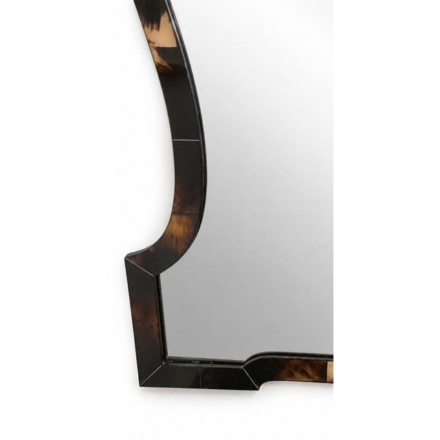 Karl Springer Chippendale-Style Horn Wall Mirror. u.s.a. Late 20th Century. For Sale - Image 9 of 11