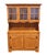 American Ethan Allen Heirloom Nutmeg Maple Colonial Early American 47" Buffet W. China Hutch 10-6018 / 10-6036 For Sale - Image 3 of 18