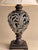 This extra-tall vintage table lamp combines elaborate Old World craftsmanship with a lighter, more relaxed transitional...