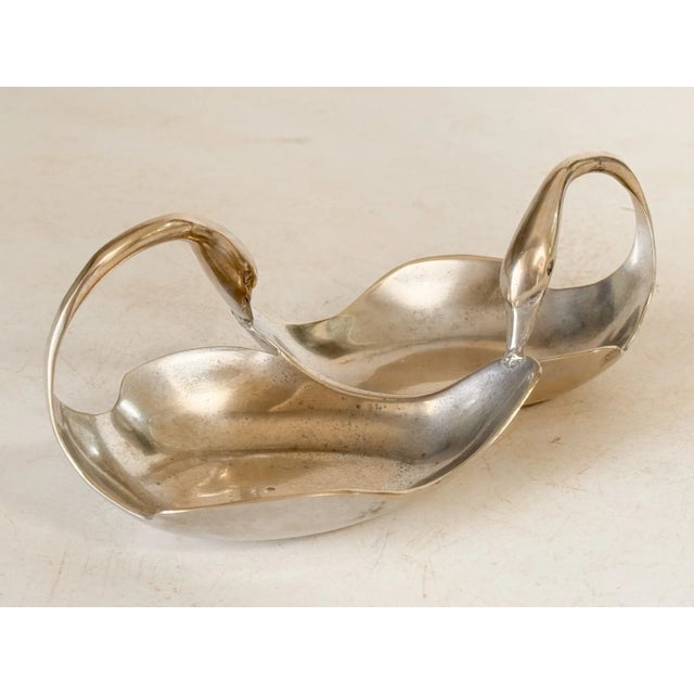 Italian Vide Poche Soap Holder in Silvered Metal, 1970s For Sale - Image 4 of 6