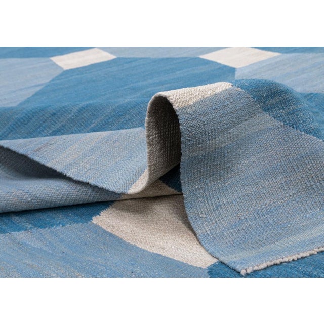 2010s Oriental Flat Weave Turkish Kilim 8'1" x 10'8" For Sale - Image 5 of 9