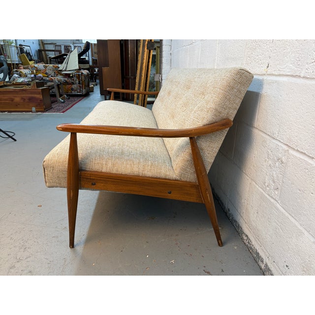 Vintage Sculpted Scandinavian Tufted Sofa For Sale In New York - Image 6 of 11