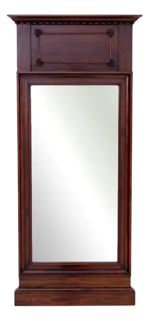 Mahogany Mirror, Northern Europe, 1880