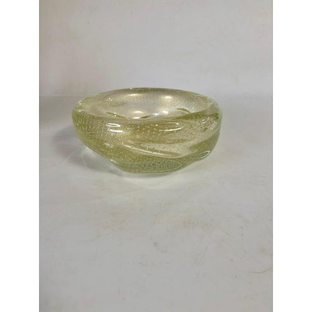 Art Deco Bulé Yellow Glass Ashtray, 1930s For Sale - Image 3 of 10
