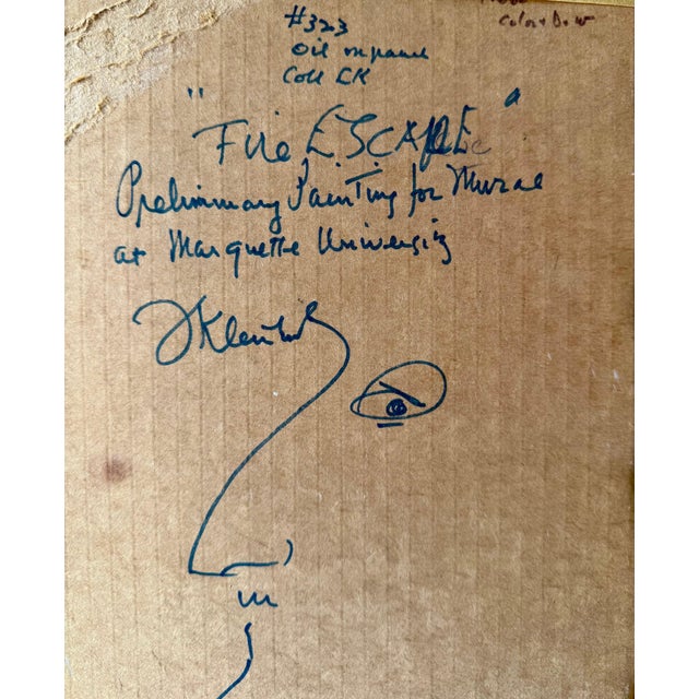 Frank Kleinholz, Mid Century Oil Painting Family on Fire Escape Frank Kleinholz WPA NYC Tenements, 20th century For Sale - Image 9 of 11