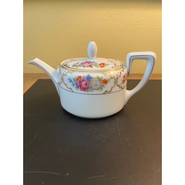 Traditional Rosenthal Floral Pattern Tea Pot Vintage For Sale - Image 3 of 12
