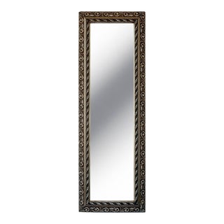 Late 20th Century Full Length Pewter Glazed Rectangular Pier Mirror For Sale