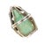 Late 20th Century sz4.25 Antique Chinese carved Jade ring mounted in silver For Sale - Image 5 of 8