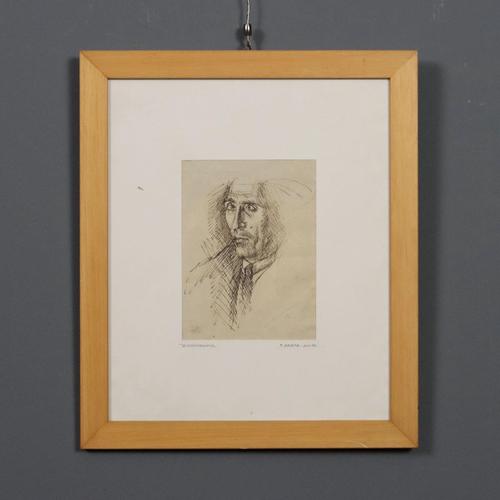 Francesco Arata, Untitled, Pen on Paper, Framed For Sale - Image 9 of 9