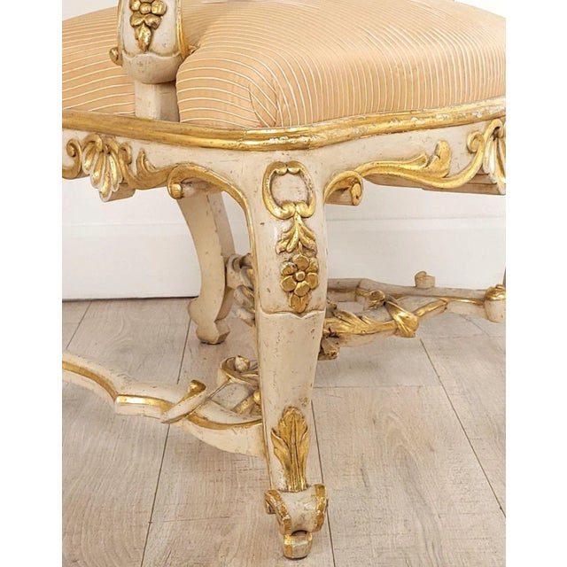 Bespoke Pair of Venetian Armchairs, Circa 1980 For Sale - Image 10 of 11