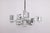 Large Cubic Chrome and Acrylic Glass 17-Light Chandelier by Gaetano Sciolari, Italy, 1960s For Sale - Image 3 of 18