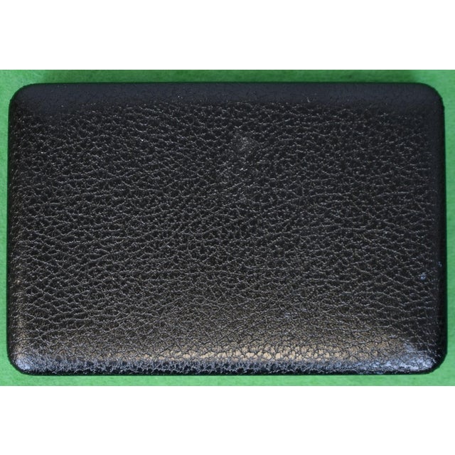 Sz: 4"H x 6"W x 1 1/8"D Tag Sz: 2 1/8"H x 1 5/8"W Presentation box has ivory, satin-like fabric with iconic "21" Club gold...