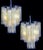 Tube Chandeliers in Gold Murano Glass, 1970s, Set of 3 For Sale - Image 4 of 16