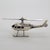 1980s Vintage Italian Handmade Silver Helicopter Figurine from Raspini Gioielli, Tuscany, Italy, 1980s For Sale - Image 5 of 11