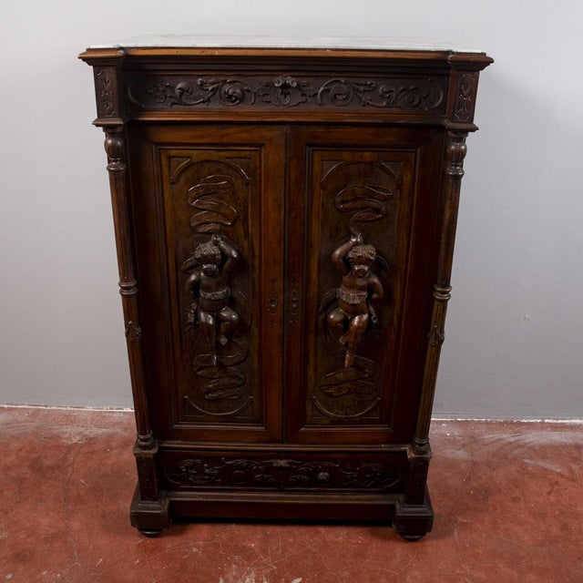 Carved Secretaire with Drawers For Sale - Image 18 of 18