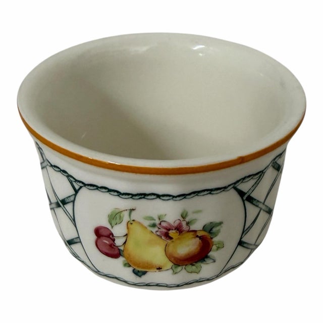 Vintage 1990s Villeroy & Boch Basket Dessert Plate, Creamer and Ramekin - Set of 3 For Sale - Image 6 of 8