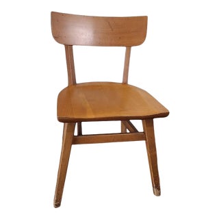 Mid Century Maple School Chair For Sale